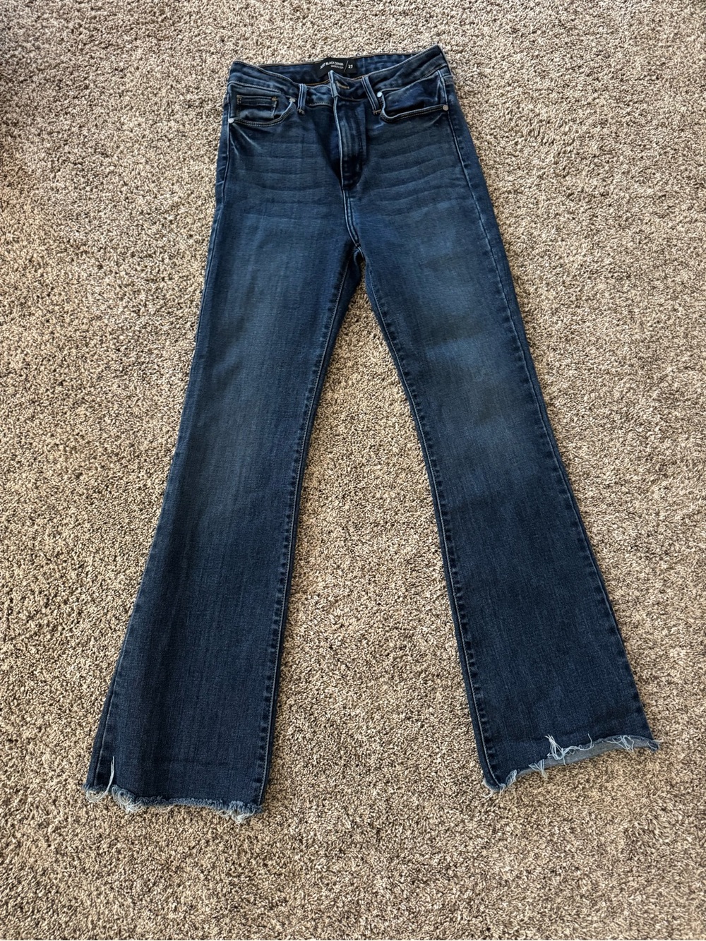 JUST BLACK DENIM Women's Dark Blue Flared Jeans